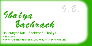 ibolya bachrach business card